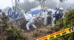 Zona del accidente aéreo en Playa de Belén. 