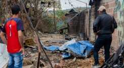 En zona rural de El Tarra varias zonas quedaron desoladas por los bombardeos/Foto Cortesía