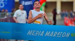 Javier Peñalosa,  de las nuevas promesas del fondismo nortesantandereano, sorprendió a los mejores del país en la heroica. 