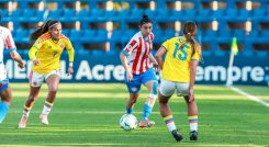 El seleccionado juvenil femenino de Colmbia igualó sin goles ante Paraguay.