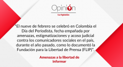 Amenazas a la libertad de informar