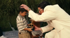 Bad Bunny en los Grammys. Foto cortesía