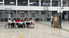 Puesto de votación. 