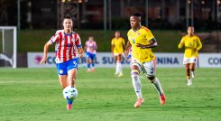 Paraguay vs. Colombia en el Campeonato Sudamericano Sub-20. 