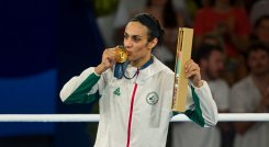 La boxeadora Argelina Imane Khelif, fue una de las deportistas polémicas en los Juegos de París 2024. 