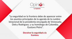 Devolver la seguridad a la frontera