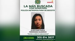 MUJER VINCULADA EN CRIMEN DE ESTUDIANTE JAIME MORENO, LA MÁS BUSCADA EN BOGOTÁ
