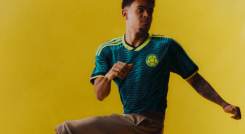 Luis Díaz y la camisa alternativa de la Selección Colombia