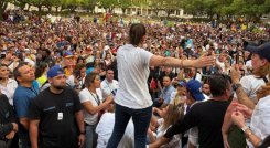 Un huracán llamado María Corina Machado estremeció a Houston