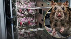 Insólito caso: una rata se “come” casi 19.000 dólares dentro de un cajero
