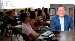 El padre Harold Castilla Devoz, vicepresidente de la Asociación Colombiana de Universidades (Ascun). / Foto cortesía 