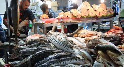 Venta de pescado. / Foto Stefany Peñaloza-La Opinión