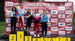 La bicicrosista cucuteña, Camila De La Hoz, consiguió otro título en Bogotá.
