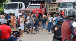 Protestan en Navarro Wolf