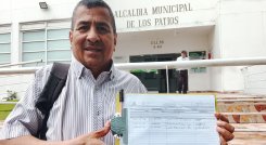 Eustaqui Pabón Gelves, promotor de la revocatoria del mandato del alcalde de Los Patios, Alexi Valencia./Foto Orlando Carvajal