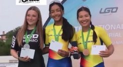 La patinadora cucuteña Ashly Acevedo  brilló en Italia.