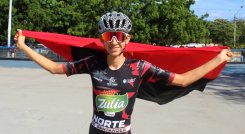 Jaider Alejandro Albarracín nueva promesa del patinaje nortesantandereano.
