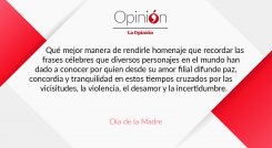 24 de mayo, editorial del Día de las Madres.