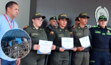 Policías condecorados