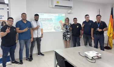 Estos son los integrantes del equipo que viajará a Madrid a representar a Colombia en el evento académico./Foto cortesía