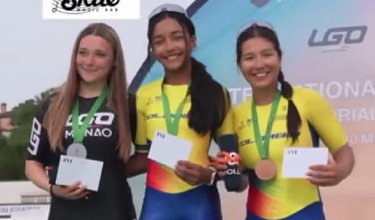 La patinadora cucuteña Ashly Acevedo  brilló en Italia.
