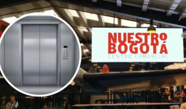Muerto en ascensor, Bogotá. FOTO: Centro comercial Nuestro Bogotá y Sstock