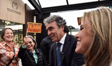 Sergio Fajardo, candidato presidencial por la coalición Dignidad y Compromiso.