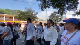 Docentes marchando