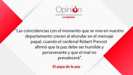 El papa de la paz