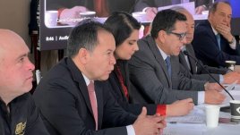 Gobernador William Villamizar en la audiencia pública que se llevó a cabo en el Senado/Foto cortesía