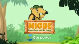 Migue, oso hormiguero de Corponor