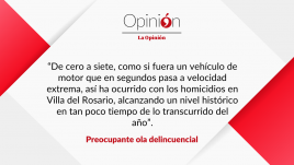 Preocupante ola delincuencial