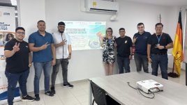 Estos son los integrantes del equipo que viajará a Madrid a representar a Colombia en el evento académico./Foto cortesía