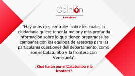 ¿Qué harán por el Catatumbo y la frontera?