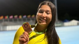 Ashly Acevedo se destacó en Italia con dos preseas.