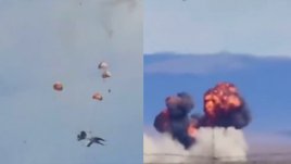 Pilotos resultaron ilesos tras choque de dos aviones de combate en Estados Unidos