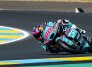 El piloto colombo-español le costó maniobrar su moto en el Le Mans, durante las primeras prácticas de clasificación.