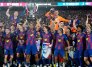El FC Barcelona se coronó campeón de la Liga al vencer el Real Madrid 2-0 en el Nou Camp.