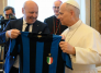 Papa con el Inter Milan