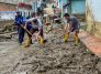 El desbordamiento del río Tejo genera inundaciones en las viviendas ribereñas.
