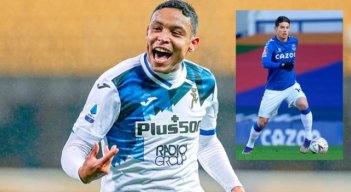 Luis Muriel (foto) y Duván Zapata marcaron en la victoria del Atalanta por la Serie A. James Rodríguez dio el ‘pasegol’ de la victoria del Everton ante el Rotherham en la tercera ronda de la FA Cup. (Foto: Twitter)