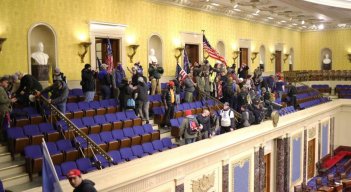 Manifestantes en el capitolio de EE. UU. (Foto: AFP)