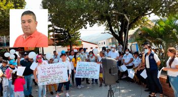 Habitantes de El Tarra solicitan la liberación del maestro y líder social, Johan Vargas Sánchez.