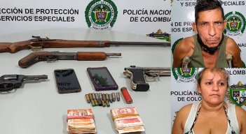 Isidro Lizcano y María Castillo García fueron capturados en El Zulia por el arreglo y la venta de armas, de manera ilegal.
