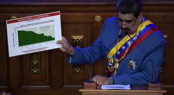 El presidente de Venezuela, Nicolás Maduro, rindió cuentas de su gestión 2020 ante Asamblea Nacional (AN, Parlamento). Foto Federico/AFP