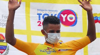 Roniel Campos, corredor venezolano. / Foto: Vuelta al Táchira 2021