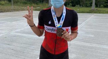Alejandra Mariño, patinadora cucuteña, medallista panamericana.