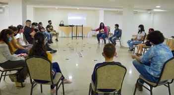 El grupo de jóvenes de Norte de Santander está integrado por 14 chicos venezolanos y colombianos. / Fotos Marina Ramírez