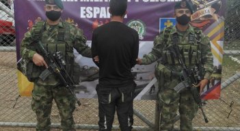 El capturado fue puesto a disposición de las autoridades. / Foto: Cortesía