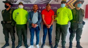 Albeiro López Santiago y Boris Rueda Molina fueron detenidos en El Zulia, mientras se movilizaban en una camioneta de la UNP.